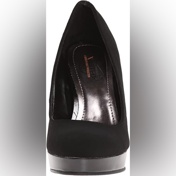 Kenneth Cole Unlisted FILE SYSTEM Pumps - Grey Black HEELS - Picture 2 of 10